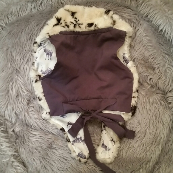 SOLD SOLD NONO luxury faux fur lined vest,girl 10 - Picture 2 of 8